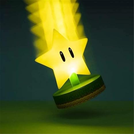 Veilleuse Mario Super Star 3D Icon - 10 cm