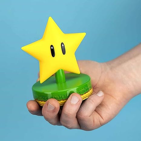 Veilleuse Mario Super Star 3D Icon - 10 cm