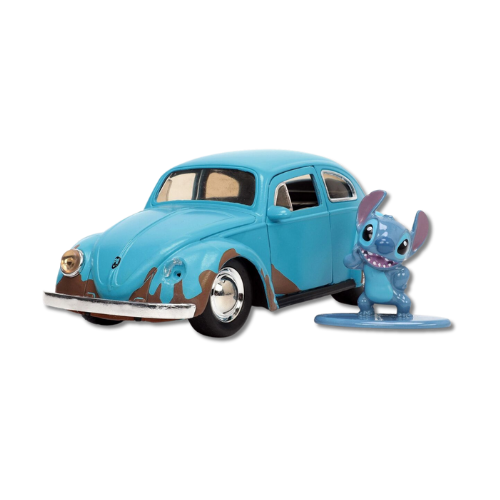 Stitch Figurine & 1959 VW Volkswagen Beetle 1/32