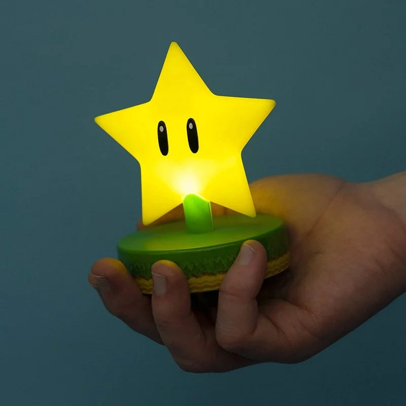 Veilleuse Mario Super Star 3D Icon - 10 cm