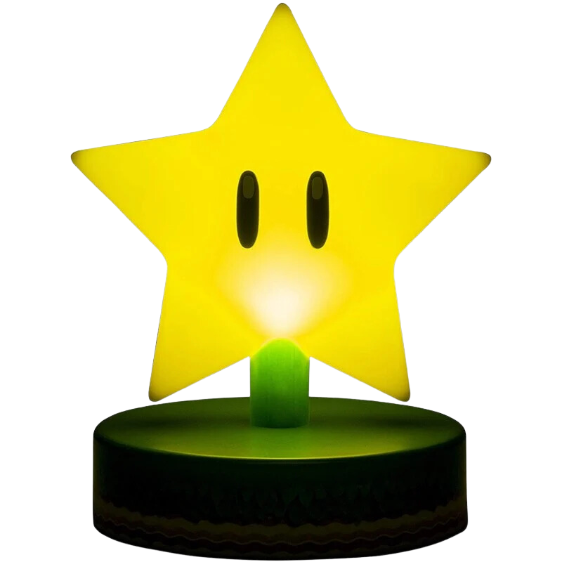 Veilleuse Mario Super Star 3D Icon - 10 cm