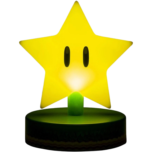 Veilleuse Mario Super Star 3D Icon - 10 cm